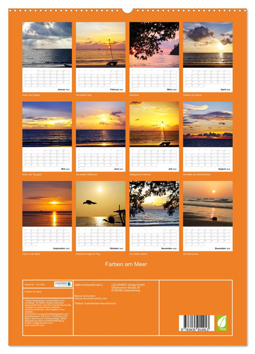 Farben am Meer (CALVENDO Premium Wandkalender 2025)