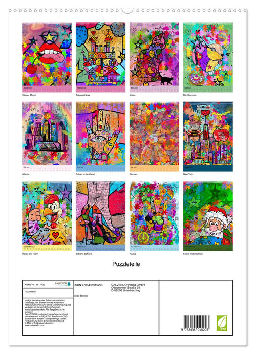 Puzzleteile (CALVENDO Premium Wandkalender 2025)