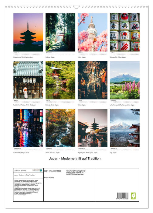 Japan - Moderne trifft auf Tradition. (CALVENDO Wandkalender 2025)