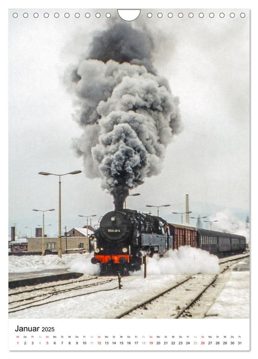 Deutsche Reichsbahn-Dampfzüge vor über 40 Jahren (CALVENDO Wandkalender 2025)