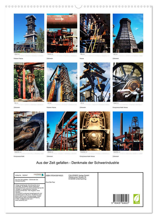 Aus der Zeit gefallen - Denkmale der Schwerindustrie (CALVENDO Wandkalender 2025)