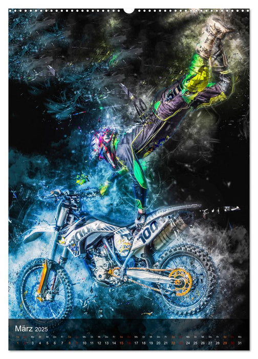 Motocross - einfach faszinierend (CALVENDO Premium Wandkalender 2025)