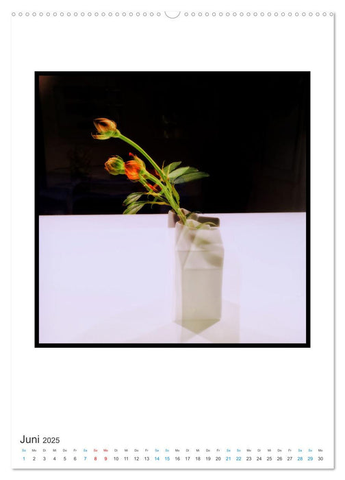 FLORALES. Dekorative Blumen-Doppelbelichtungen (CALVENDO Wandkalender 2025)