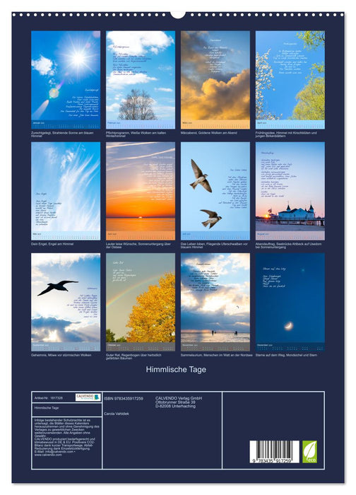 Himmlische Tage (CALVENDO Premium Wandkalender 2025)