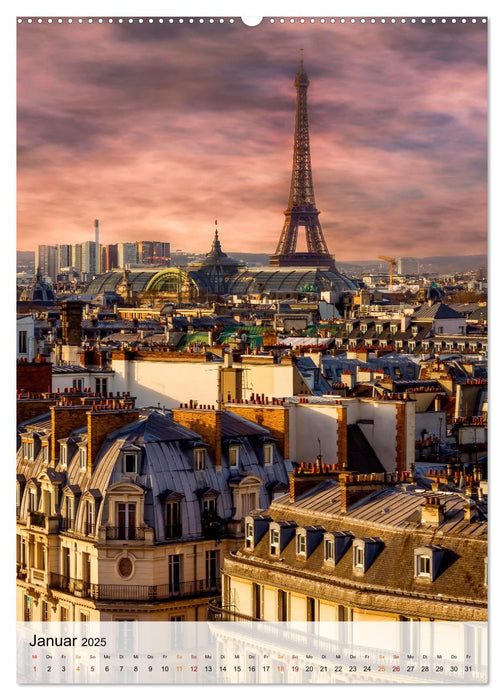 Eiffelturm - Ikone der Architektur, Ikone der Ingenieurskunst (CALVENDO Premium Wandkalender 2025)