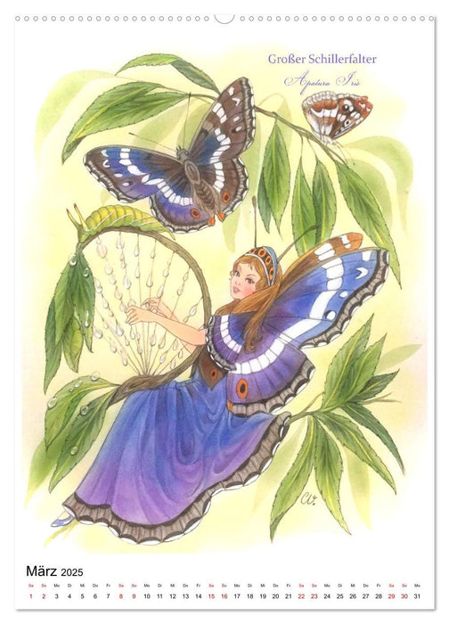 Schmetterlings-Elfen (CALVENDO Premium Wandkalender 2025)