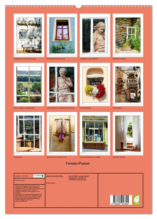 Fenster-Poesie (CALVENDO Wandkalender 2025)