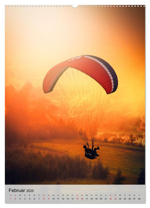 Paragliding - einfach Spaß (CALVENDO Premium Wandkalender 2025)