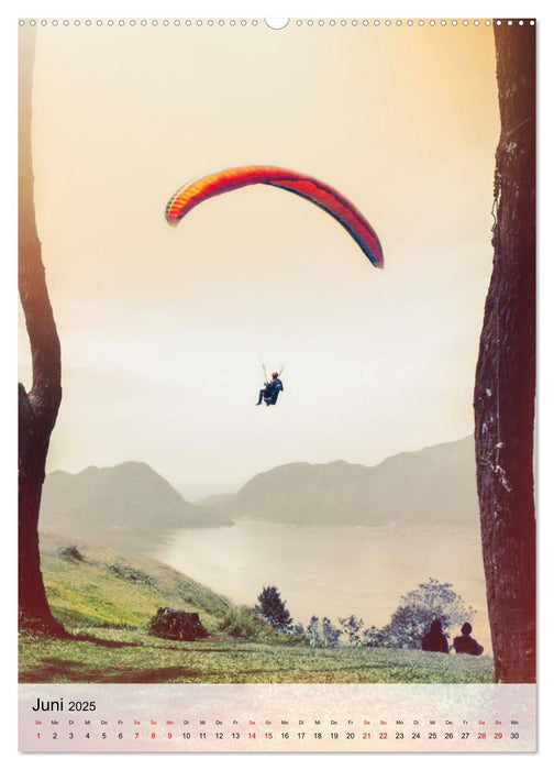 Paragliding - einfach Spaß (CALVENDO Premium Wandkalender 2025)