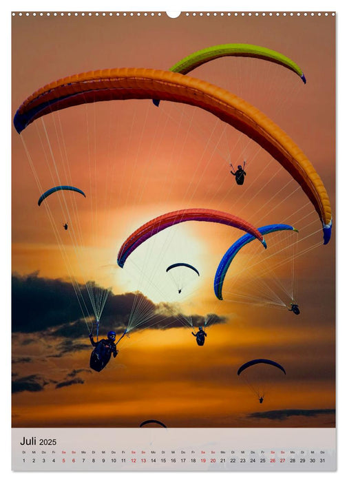 Paragliding - einfach Spaß (CALVENDO Premium Wandkalender 2025)