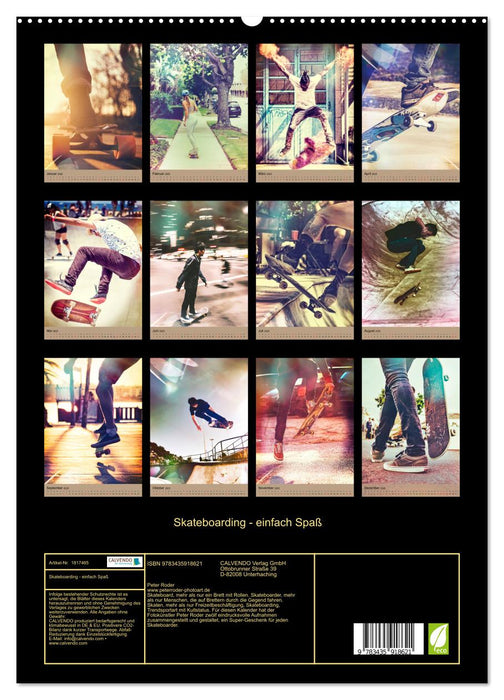 Skateboarding - einfach Spaß (CALVENDO Premium Wandkalender 2025)