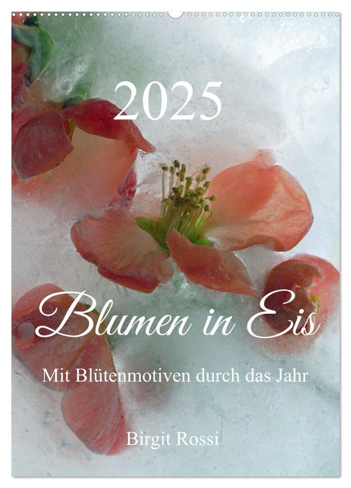 Blumen in Eis (CALVENDO Wandkalender 2025)