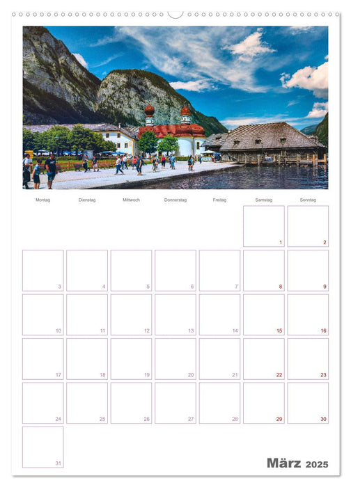 Bayerische Märchen-Seen (CALVENDO Wandkalender 2025)