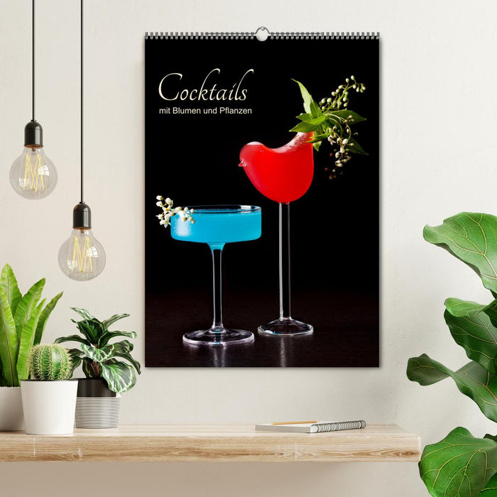 Cocktails mit Blumen und Pflanzen (CALVENDO Wandkalender 2025)