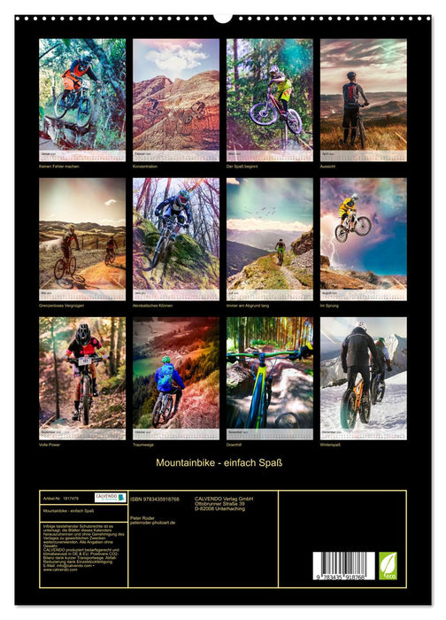 Mountainbike - einfach Spaß (CALVENDO Premium Wandkalender 2025)