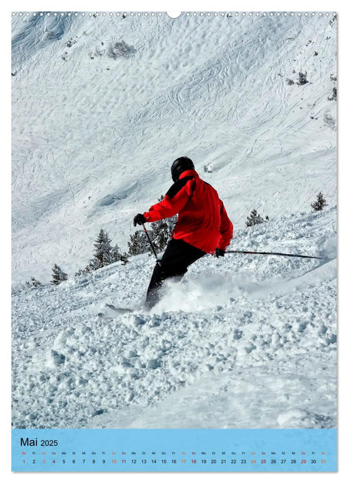 Endlich wieder Skifahren (CALVENDO Premium Wandkalender 2025)