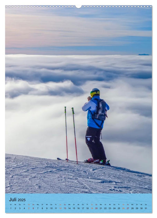 Endlich wieder Skifahren (CALVENDO Premium Wandkalender 2025)