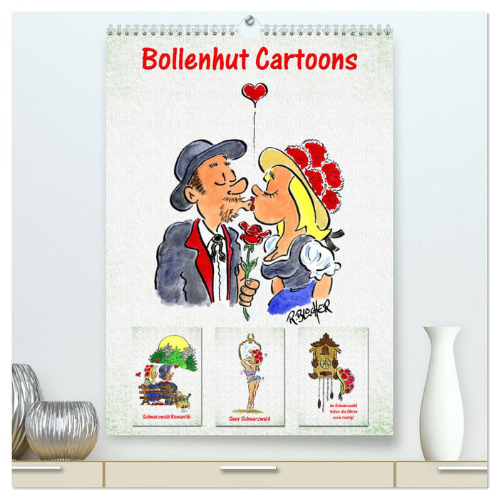 Bollenhut Cartoons (CALVENDO Premium Wandkalender 2025)