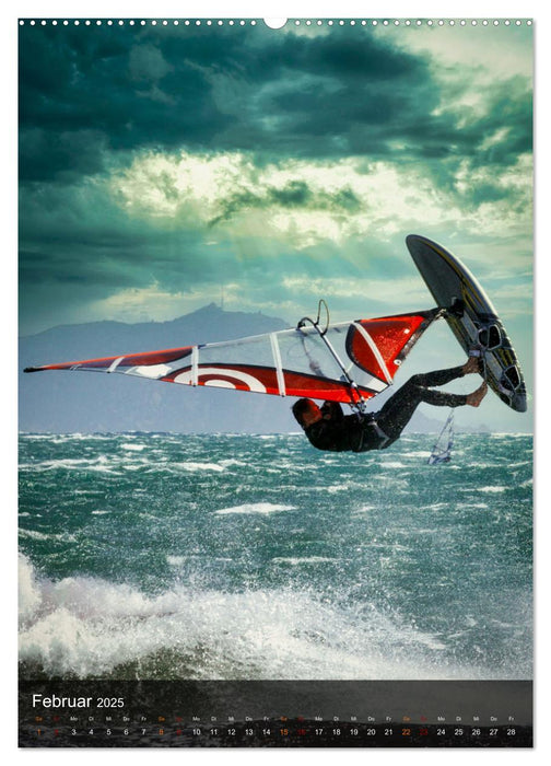 Windsurfing - Wind und Wellen (CALVENDO Premium Wandkalender 2025)