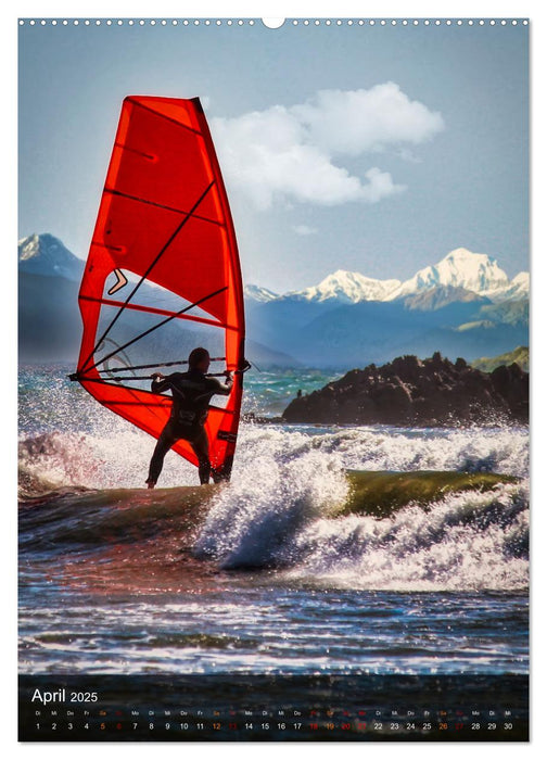 Windsurfing - Wind und Wellen (CALVENDO Premium Wandkalender 2025)