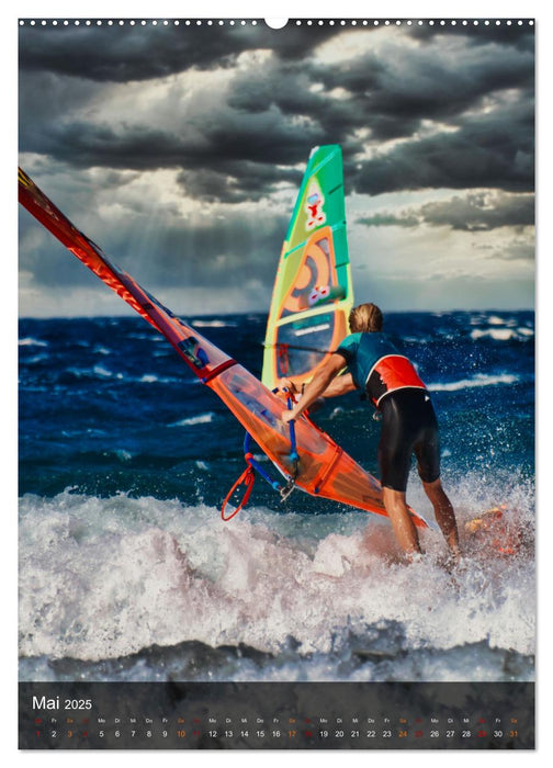 Windsurfing - Wind und Wellen (CALVENDO Premium Wandkalender 2025)