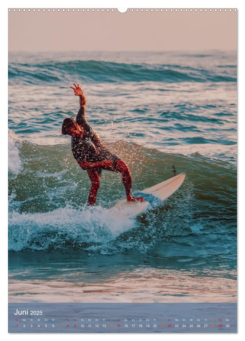 Surfen, Wind und Wellen (CALVENDO Premium Wandkalender 2025)