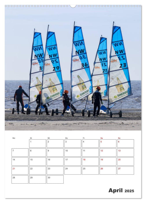 Sankt Peter-Ording Sonne, Strand und Meer (CALVENDO Wandkalender 2025)