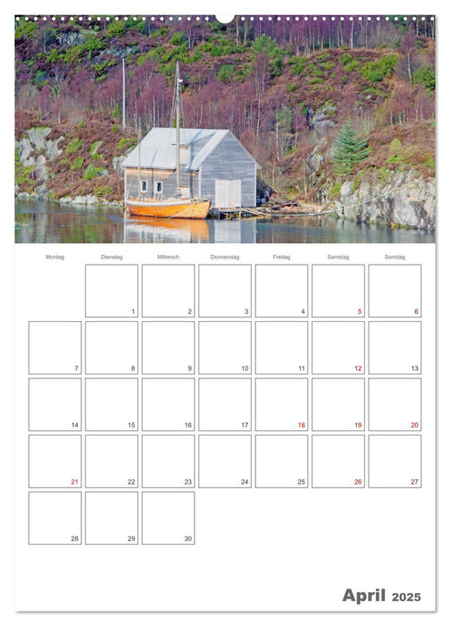 Die Küste Norwegens - Terminplaner (CALVENDO Wandkalender 2025)