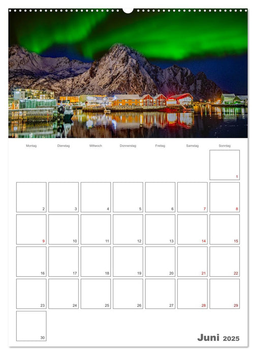 Die Küste Norwegens - Terminplaner (CALVENDO Wandkalender 2025)