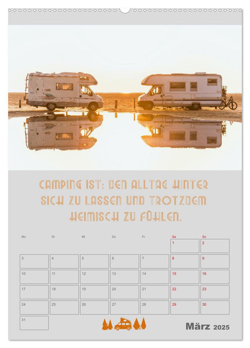 Camping - Hotel kann jeder! (CALVENDO Wandkalender 2025)