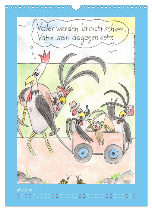 "NEUIGKEITEN" Mecklenburger Landhuhn (CALVENDO Wandkalender 2025)