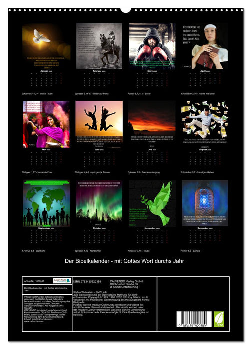 Der Bibelkalender - mit Gottes Wort durchs Jahr (CALVENDO Premium Wandkalender 2025)