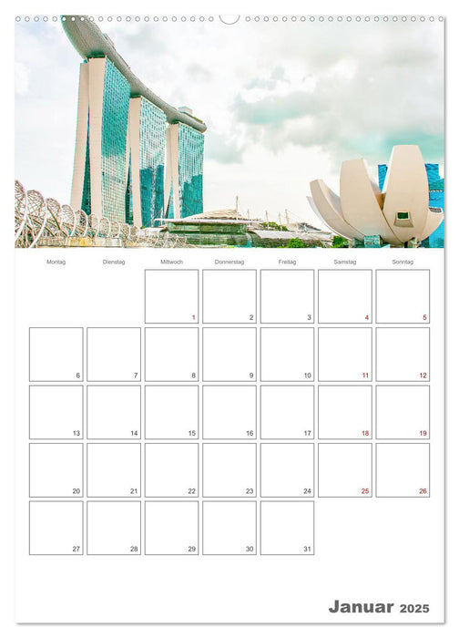 Unterwegs in Singapur (CALVENDO Premium Wandkalender 2025)