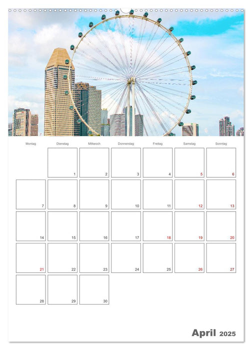 Unterwegs in Singapur (CALVENDO Premium Wandkalender 2025)