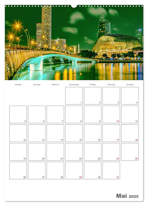 Unterwegs in Singapur (CALVENDO Premium Wandkalender 2025)