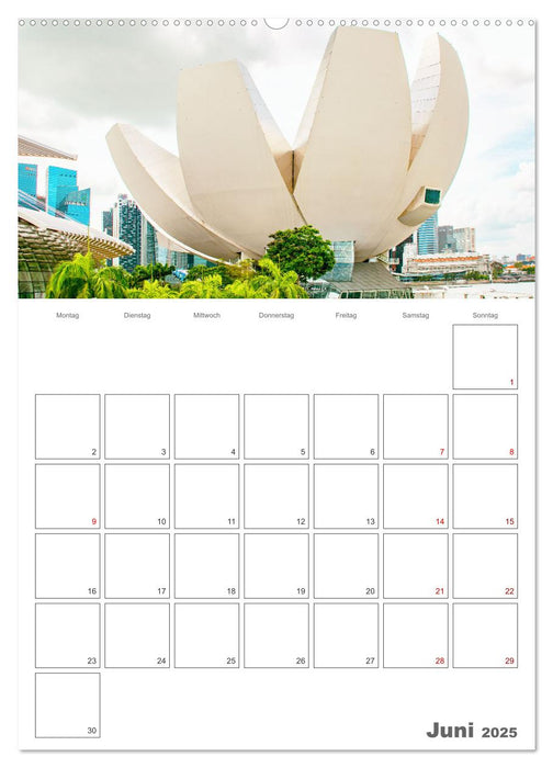 Unterwegs in Singapur (CALVENDO Premium Wandkalender 2025)