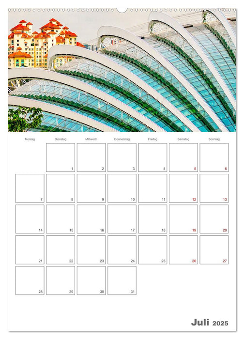 Unterwegs in Singapur (CALVENDO Premium Wandkalender 2025)