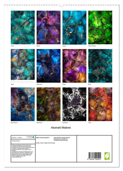 Abstrakt Malerei (CALVENDO Wandkalender 2025)