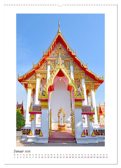 Buddhistischer Tempel - Wat Chalong (CALVENDO Premium Wandkalender 2025)