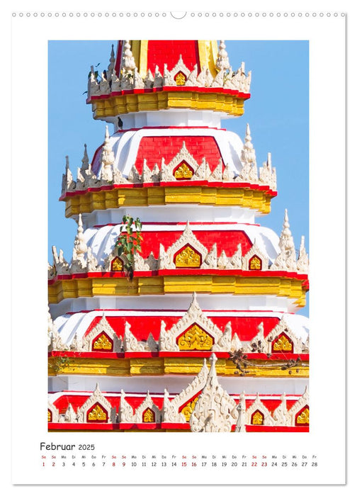 Buddhistischer Tempel - Wat Chalong (CALVENDO Premium Wandkalender 2025)