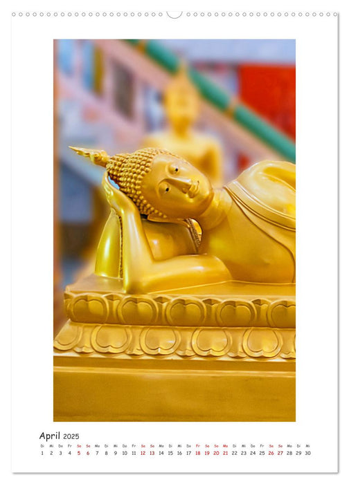 Buddhistischer Tempel - Wat Chalong (CALVENDO Premium Wandkalender 2025)