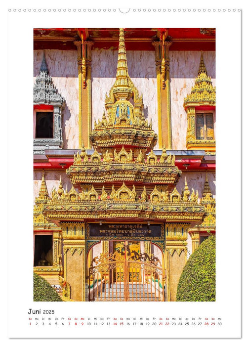 Buddhistischer Tempel - Wat Chalong (CALVENDO Premium Wandkalender 2025)