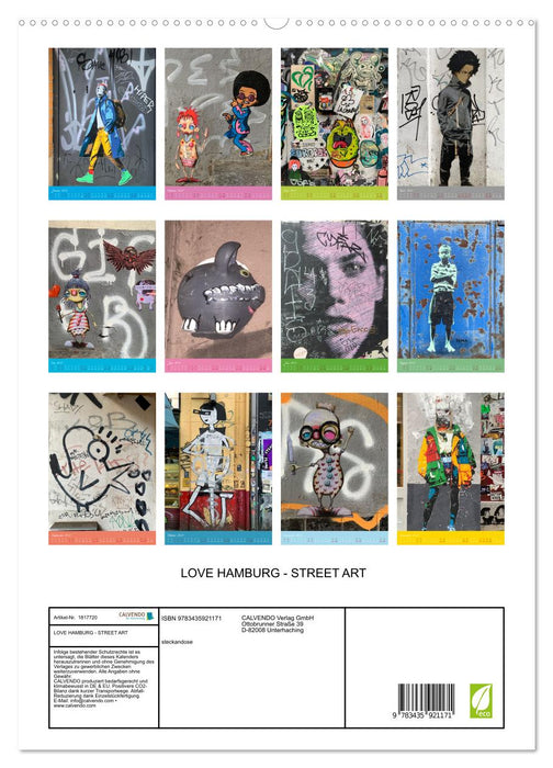 LOVE HAMBURG - STREET ART (CALVENDO Premium Wandkalender 2025)