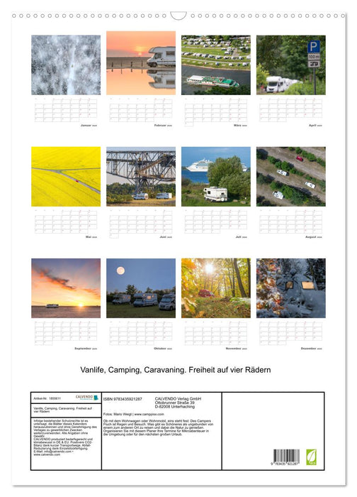 Vanlife, Camping, Caravaning. Freiheit auf vier Rädern (CALVENDO Wandkalender 2025)