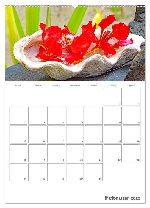 Traumhaftes Paradies - Rarotonga Urlaubsplaner (CALVENDO Premium Wandkalender 2025)