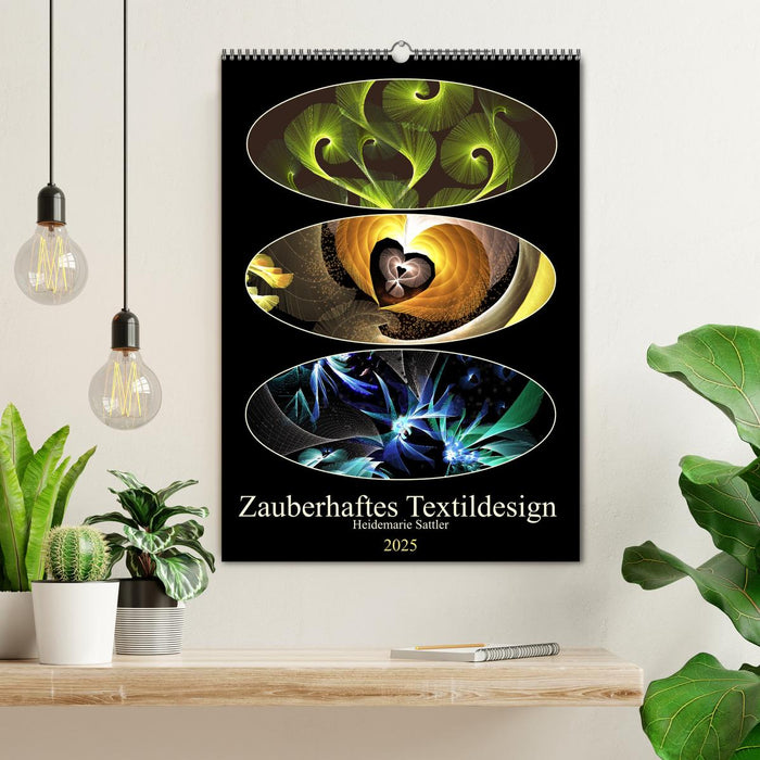 Zauberhaftes Textildesign (CALVENDO Wandkalender 2025)