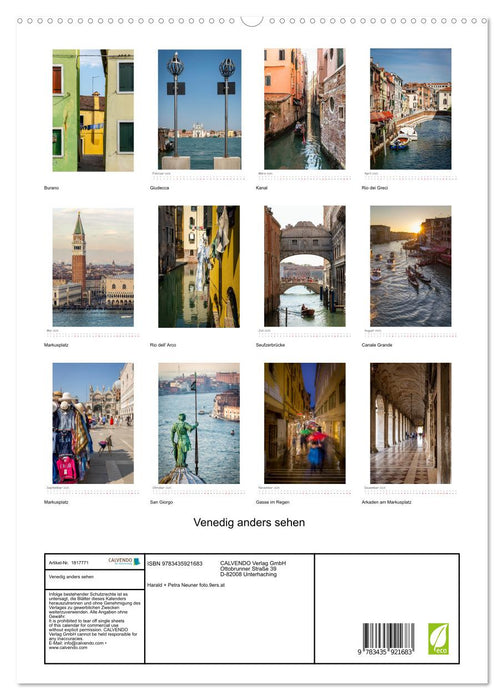 Venedig anders sehen (CALVENDO Premium Wandkalender 2025)