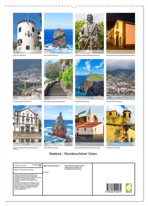 Madeira - Wunderschöner Osten (CALVENDO Premium Wandkalender 2025)