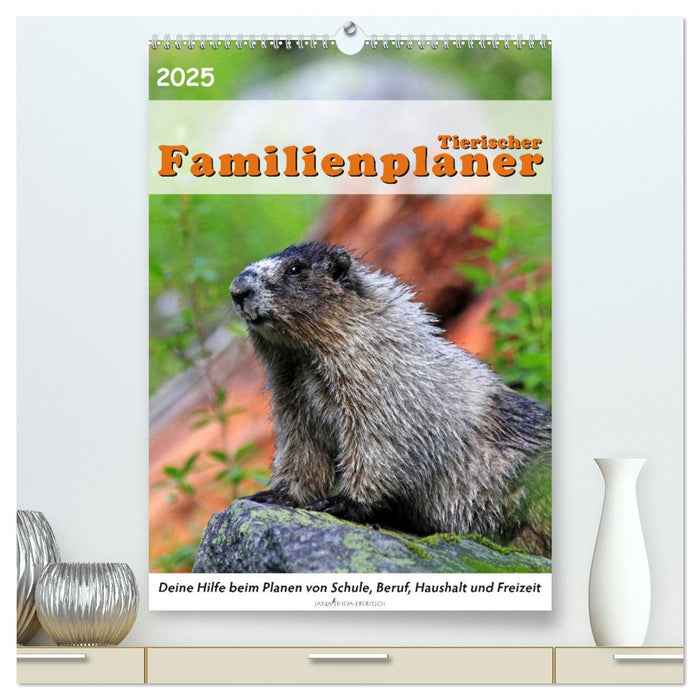 Tierischer Familienplaner (CALVENDO Premium Wandkalender 2025)
