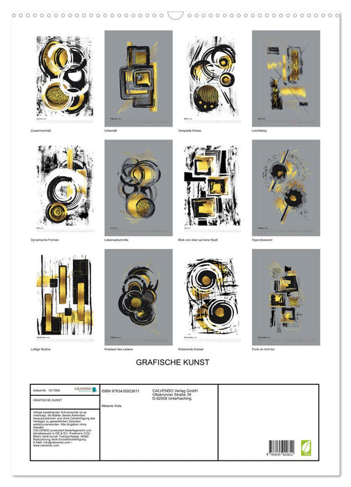 GRAFISCHE KUNST (CALVENDO Wandkalender 2025)